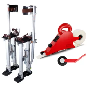 Kit échasses aluminium KRTools + banjo TX650 avec roulette d'angle Intex - Échasses réglables 38 à 58 cm
