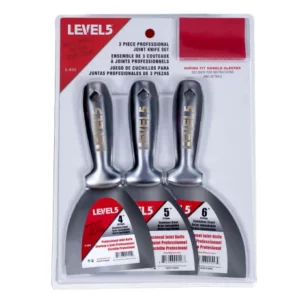 Lot de 3 couteaux américains full inox : 10, 12,5 et 15 cm - LEVEL 5