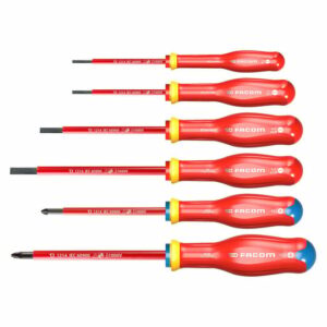 Jeu de 6 tournevis Protwist isolés 1000V - FACOM FRANCE | ATDVE.J6PB